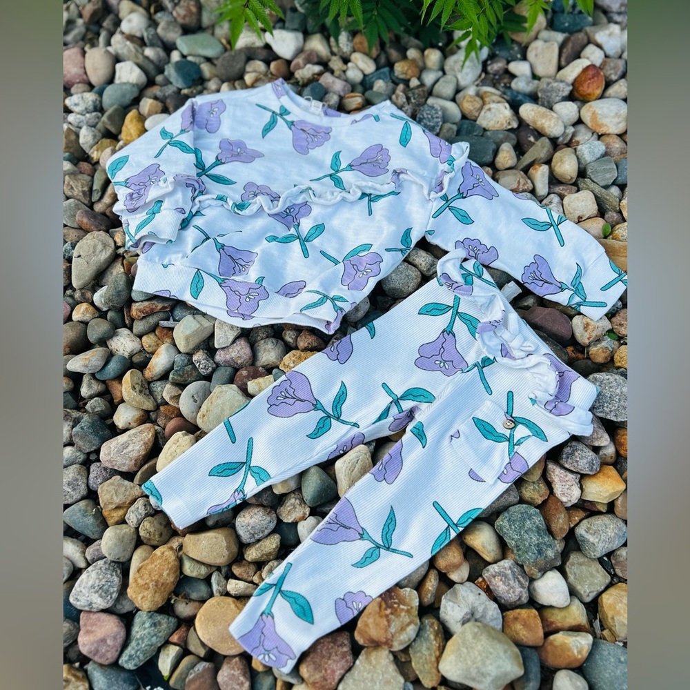 Floral Baby Outfit Set